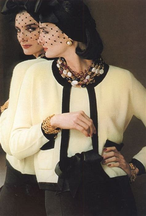 vintage 80s chanel|chanel 80s fashion.